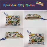 Zip Clutch / Purse / Bag / Pouch - Dogs Cream Zip Clutch / Purse / Bag / Pouch - Dogs Cream
